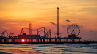 Pleasure Pier Skies Afire