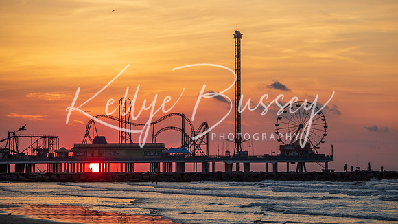 Pleasure Pier Skies Afire