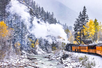 At the Water Stop - Durango Silverton Train